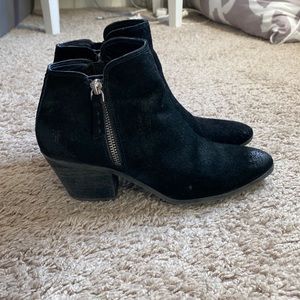 frye nova overlay suede bootie